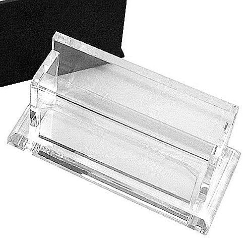 Amlong Crystal Desktop Collection Crystal Business Card Holder or Business Card Stand