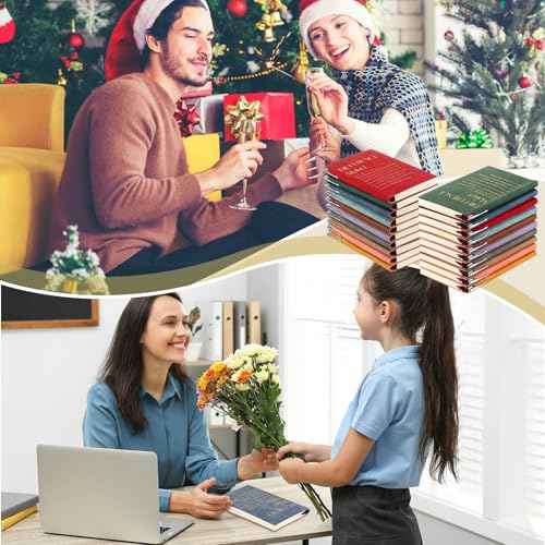 Colarr 40 Pcs Employee Appreciation Gifts Bulk Inspirational Notebook A6 PU Leather Journal Motivational Pen Thank You Gift for Staff Team Coworker Teacher Office(Vivid Colors,Difference Maker)