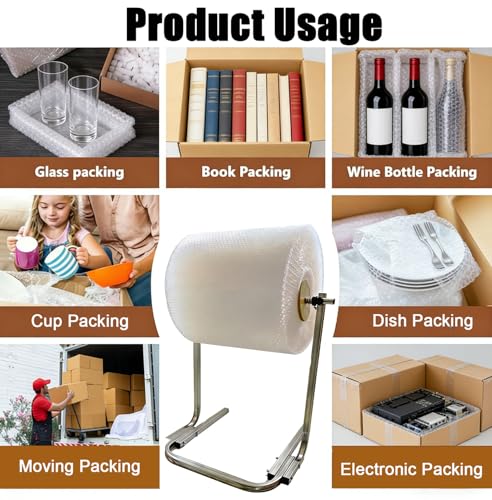ECHDR Bubble Wrap Roll Dispenser 15.75 Inch Packing & Shipping Wrap