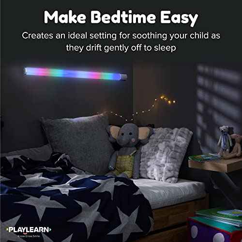 Playlearn 3.3ft Sensory Light - Music Sync & Remote - LED Color Changing Lamp