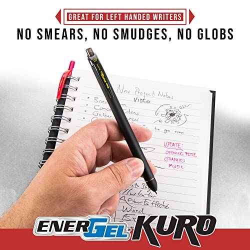 Pentel EnerGel Kuro Shades of the Ocean, Retractable Liquid Gel Pen, Assorted Ink Colors, Pack of 5 (BL437OCNPF5)