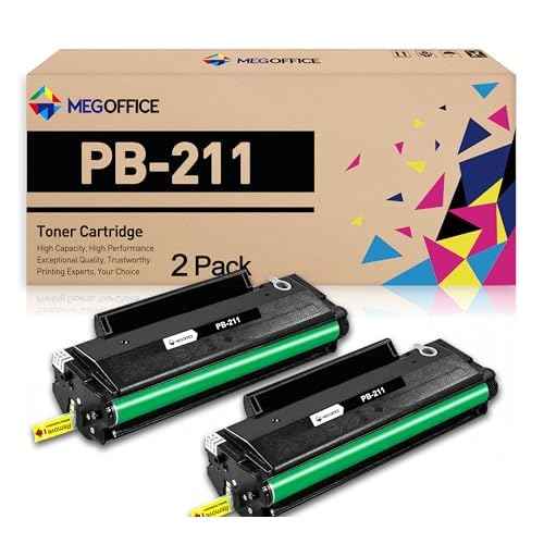Compatible Toner Cartridge Replacement for Pantum PB-211 PB211 PB-211E PB211EV Toner Cartridge for Pantum P2500W P2200 M6500NW M6550NW M6600NW (Black 2-Pack)