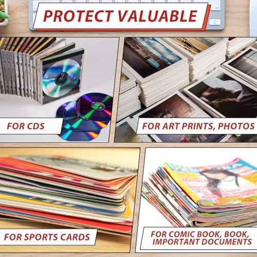 party greeting 200 Pcs 6.5 x 4.5 Rigid Mailers with Self Seal Envelopes Stay Flat Photo Mailers Sports Cards Rigid Envelopes for Postcard CD Comic Book Card Shipping Protector