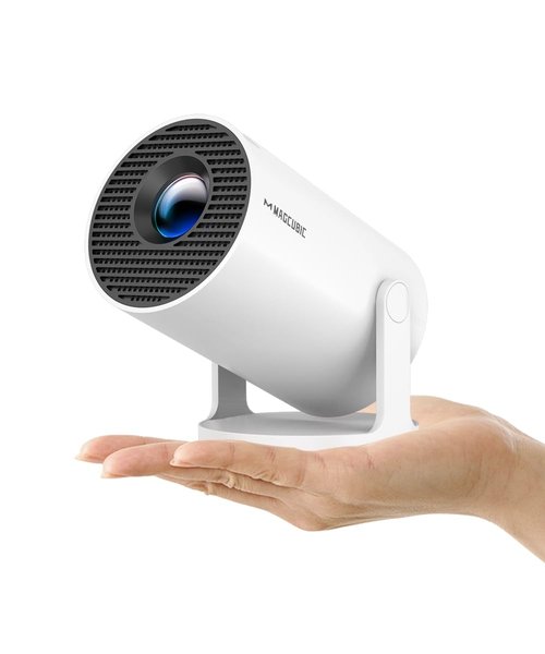 Magcubic 2025 Upgraded HY300PRO Mini Projector with WiFi and Bluetooth, Portable Projector 4K Support, Auto Keystone, 180 Degree Rotation, Smart Proyector for Home Outdoor Android 11