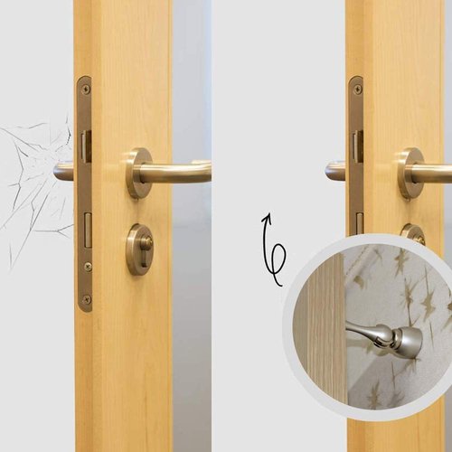 CG PLUS Magnetic Door Stop, Stainless Steel, Magnetic Door Catch, Door Holder, Door Stops, Wall Mounted, Floor Mounted, Door Banging Prevention (Small x 30pack, Satin Nickel)