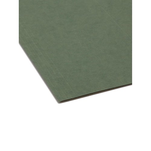 Smead Hanging File Folder, No Tabs, Legal Size, Standard Green, 25 per Box (64110)