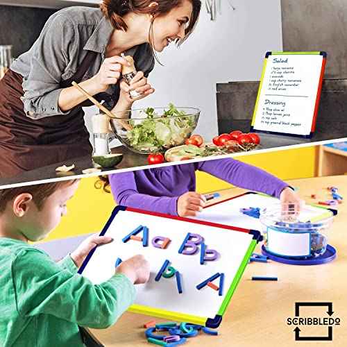 ScribbleDo Magnetic Dry Erase Board for Kids Whiteboard 9¡±x12¡± Includes White Board for Kids Writing Learning & Drawing Art Educational Kids Toy