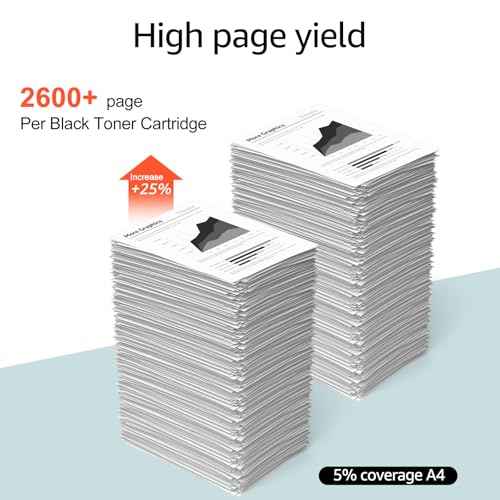 TN660 TN-660 Toner Cartridge Replacement Compatible for Brother TN 660 TN630 TN-630 High Yield to use with HL-L2380DW HL-L2320D HL-L2340DW DCP-L2540DW MFC-L2700DW MFC-L2720DW Printer (4 Black )