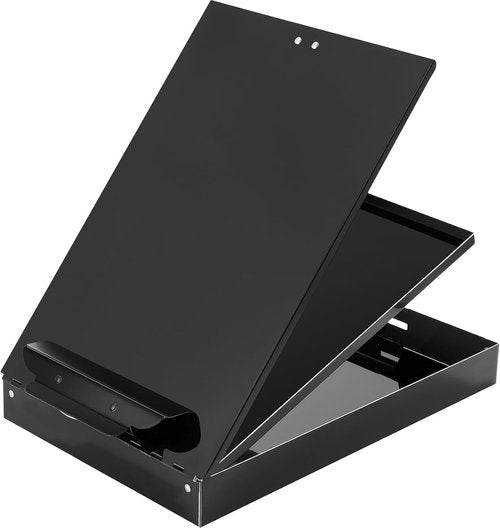 Janlaugh Heavy-Duty Metal Storage Clipboard - Letter Size, Dual Storage, 14'' x 9.06'' x 2.95''
