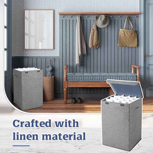 Roll File Storage Organizer Poster Blueprint Folder Linen Storing Poster Anchor Charts 16 Slots 15.7 x 15.7 x 24 Inch for Architectural Map Home Office School Gift Wrap Items