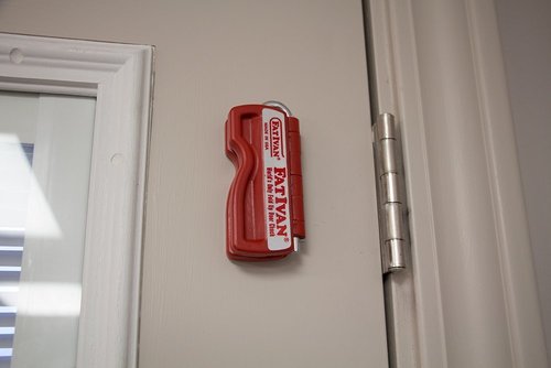 The Original Fat Ivan Fold Up Doorstop Wedge with Magnet Red (Pack of 2)