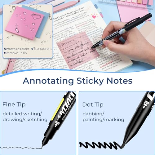 Nicpro 50PCS Cute Spiral Notebook Stationary Set For Women, Bible Journal Set, 3PCS A5 Spiral Notebook, Gel Pens, Sticky Notes & Tabs, Gift Box, Mechanical Pencils for Study Aesthetic School Supplies