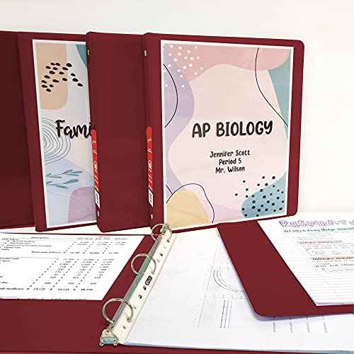 BAZIC Products 3 Ring Binder 1/2" Economy View Binders Organizer - Burgundy, Round Ring, Hold 100 Sheets Paper, for School Office Home, 12-Count