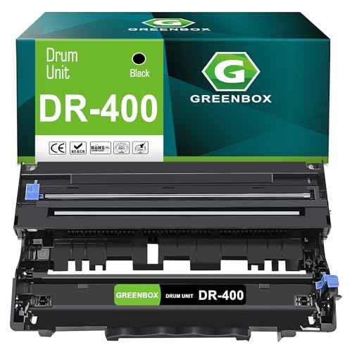 GREENBOX DR400 Drum Cartridge Black High Yield Replacment for Brother DR-400 Drum Unit for DCP-1200 1400 HL-1240DX MFC-8300 P2500 P2500T IntelliFax-4100 4100E 8750P Printer, 1-Pack, 25,000 Pages