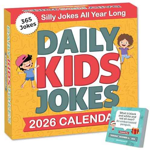 2026 Daily Kids Joke Calendar | Fun Lunchbox Notes For Kids, Tear Off Pages with Daily Puns & Jokes for Children, Lined Backside for Personal Notes, Great Way To Add a Touch of Humor To Your Child's Routine