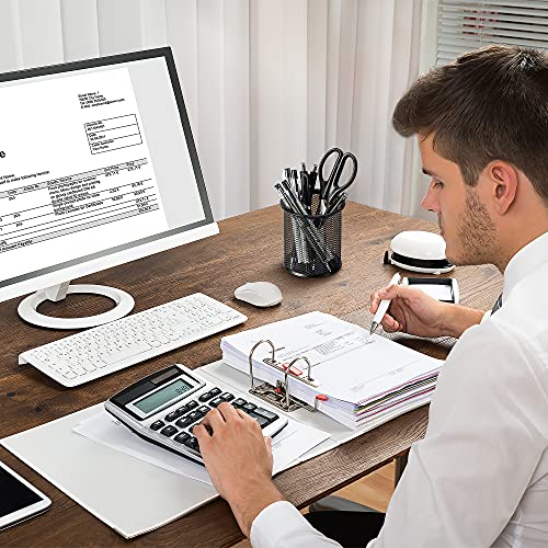 Amazon Basics Wire Mesh Pen Cup Holder - Desk Organizer for Stationery, Black, 3.7" x 3.3"
