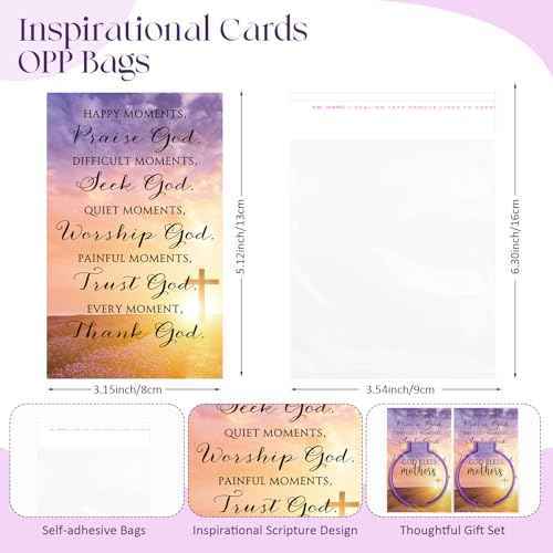 50 Sets Thanksgiving Christian Gifts for Mother Religious Compact Mirrors Bulk God Bless Mothers Bible Folding Round Mirror with Cards Church Gifts for Christmas Women Church Sunday School