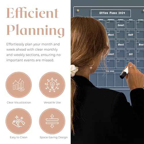 Acrylic Magnetic Calendar for Refrigerator - Clear Dry Erase for Fridge | with Monthly Grid And Weekly Planner Section | 15¡¯¡¯x17¡¯¡¯ Vertical Magnetic Fridge Calendar 2025 | with Gold Magnets