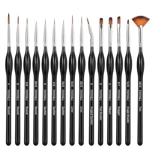 Detail Paint Brushes Set,15pcs Miniature Paint Brushes for Fine Detailing, Art Painting, Micro Detail Paint Brush for Acrylics,Oils, Watercolors,Paint by Number,Models,Face, Nail,Craft,Figurine