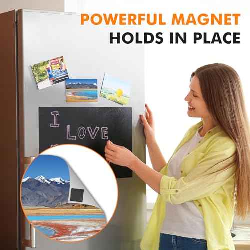 Aertiavty Magnetic Squares with Adhesive Backing, 240 Pcs 2" Fridge Magnets, Magnetic Strips with Adhesive Backing, 80 Mil Magnet Sheets for Whiteboard, Refrigerator, Crafts, Easy Peel and Stick