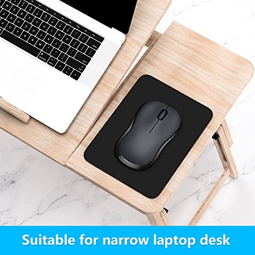 Dapesuom Jet Black 8x6 Inch Thick Rubber Mouse Pad - Non-Slip & Washable