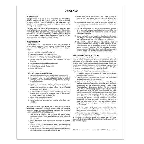 BookFactory Professional Engineering Notebook - 168 Pages (.25'' Grid Format), 8'' x 10'', Engineer Lab Notebook, Black and Burgundy Cover, Section Sewn Hardbound (Made in USA)