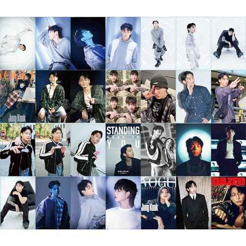 Golden Album Photocards First Solo Album Photo Cards Kpop Lomo Card Set Gift Merch for Boys and Girls