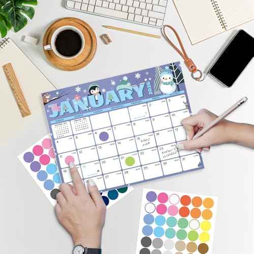 2026-2027 Magnetic Calendar for Refrigerator, 18 Monthly Fridge Calendar Magnet January 2026 to June 2027, 11" X 8.5" (Seasonal Designs)