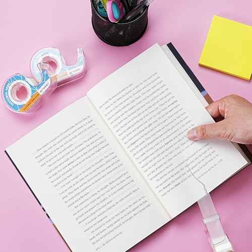 Tape Refills with Dispenser, 24 Roll Invisible Tapes, 3/4 Inch X 600 in, Gift Wrapping Tapes Back to School Supplier for Home School Office Use