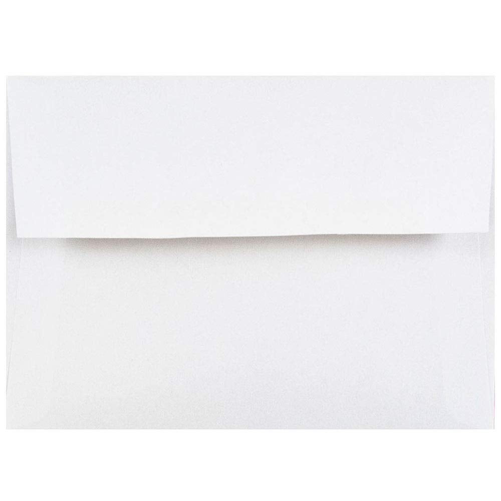 JAM PAPER A2 Invitation Envelopes - 4 3/8 x 5 3/4 - White - 50/Pack