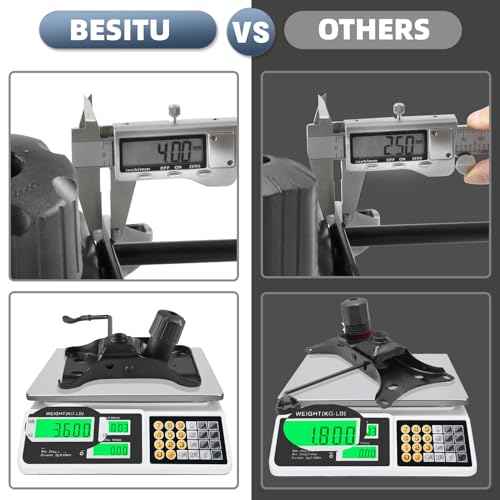 500Lbs Office Chair Replacement Parts, w/ 6'' x 10.2" Mounting Holes Chair Base Heavy Duty Plate Swivel Tilt Control Seat Mechanism for Executive and Gaming Chairs