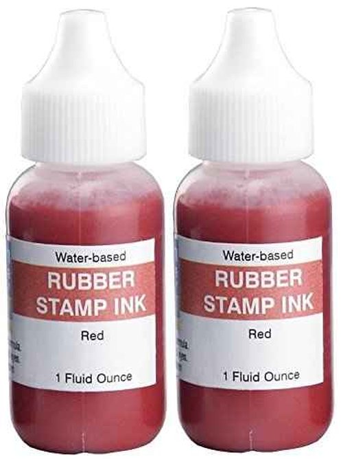 Uimprint Extra Large 7'' x 8'' Industrial Rubber Stamp Ink Pad, Red