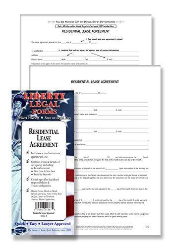 Residential Lease Agreement - USA DIY Legal Forms by Permacharts
