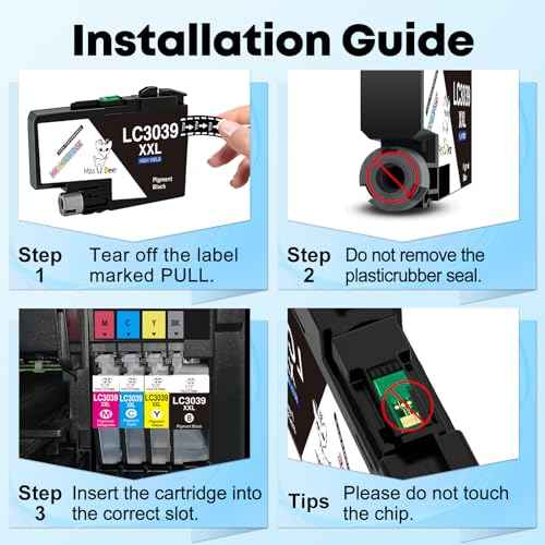 Miss Deer LC3039 XXL Black Ink Cartridges Replacement for Brother LC3039 XXL LC-3039BK LC3037,Work for Brother MFC-J5945DW MFC-J6945DW MFC-J5845DW MFC-J6545DW,2 Black