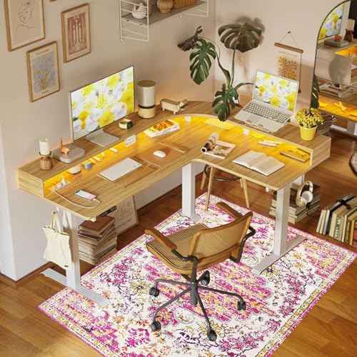 Office Chair Mat for Hardwood Floor, 36"x48" Anti-Slip Desk Chair Mat for Hard Floors, Under Desk Computer Rug for Rolling Chair, Easy Glide Floor Protector Mat for Home Office(Pink)