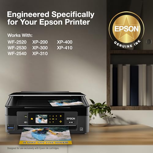 EPSON 200 DURABrite Ultra Ink Standard Capacity Color Combo Pack (T200520-S) Works with WorkForce WF-2520, WF-2530, WF-2540, Expression XP-200, XP-300, XP-310, XP-400, XP-410