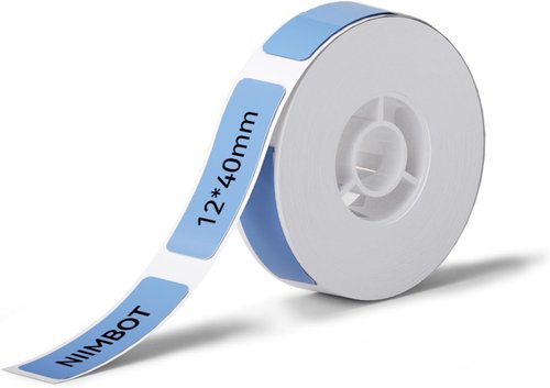 NIIMBOT Label Maker Tape - Replacement for D11/D110/D101 | 12 x 40 mm (0.47'' x 1.57'') - Blue