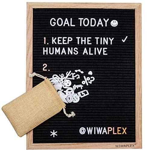 Black Felt Letter Board,Word Board Sign,16 x 12 inch Changeable Letter Board with 730 Plastic Message Board Letters Numbers Symbols Pattern,Wooden Tripod Stand, Scissors, 3 Free Storage Bags