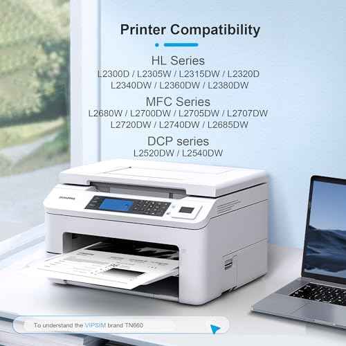 TN660 Toner Cartridge Brother Printer - Replacement with Brother TN 660 TN-660 TN630 High Yield to use with HL-L2380DW HL-L2320D HL-L2340DW DCP-L2540DW MFC-L2700DW MFC-L2720DW Printer (Black, 4 Pack)