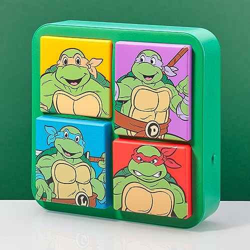 NUMSKULL Official TMNT 3D Logo Desk Lamp Wall Light for Bedroom, Office, Home, Study, Work - Official Teenage Mutant Ninja Turtles Merchandise