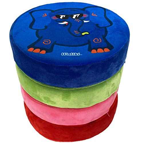 WALIKI Round Children Floor Cushions, Alternative Classroom Seating | Sponge Disc Seats | 15¡±/40CM | Pack of 4