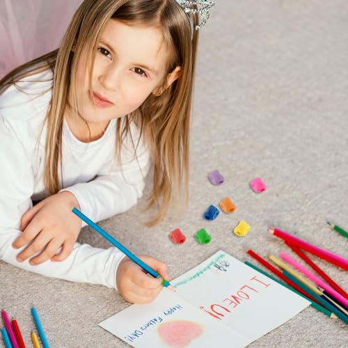 Kids Pencil Grippers 15 Pack - Handwriting Posture Training & Writing Aids