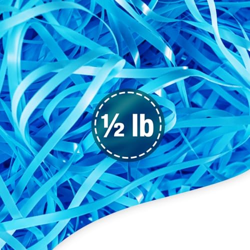 FRILLZ by DECOfill™ Blue Plastic Easter Grass – 1/2 LB Basket Filler