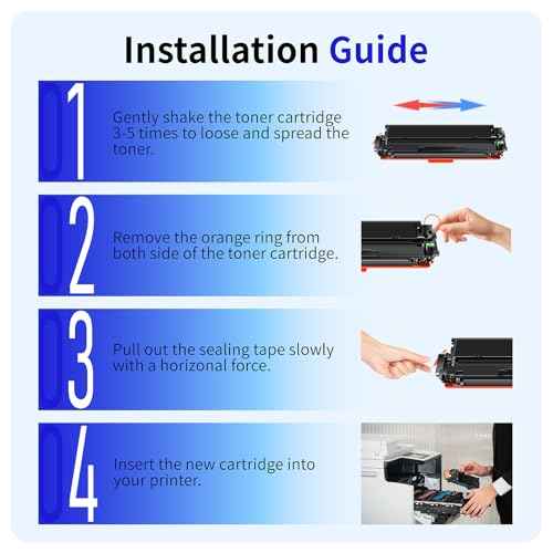 054H Toner Cartridges Compatible with Canon 054H 054 Toner Cartridge Compatible with Canon Color imageCLASS MF641CW, MF642Cdw, MF644Cdw, MF640C, LBP622Cdw, LBP620 Printer (BCMY, 4 Pack)