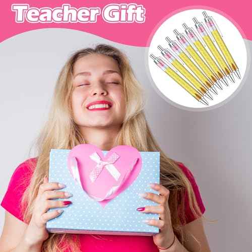 100 Pcs Teachers Pens Bulk Christmas Teacher Appreciation Gifts Cute Ballpoint Pens Christmas Stocking Stuffer Thank You Gifts for Woman Nurse Coworker Staff Office Writing Stationery Supply