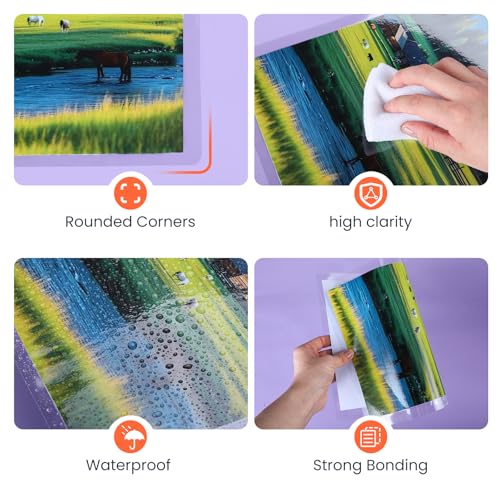 CAREGY Thermal Laminating Pouches,660 Pack Laminating Sheets, 3 Mil, 9 x 11.5 Inches Lamination Sheet Paper for Laminator, Round Corner Letter Size, Office and School Supplies