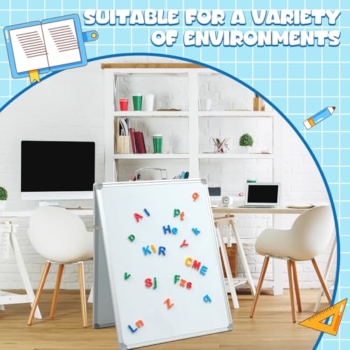 Lincia 36x24 Inch Double-Sided Foldable Dry Erase Board with Stand - Portable Whiteboard