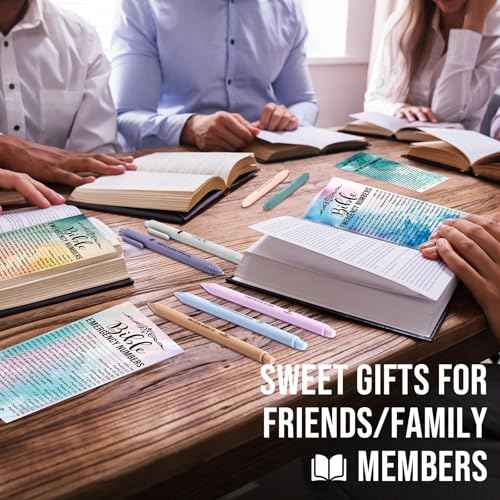 200 Sets Christian Gifts Bulk Bible Emergency Numbers Religious Bookmarks Bible Verse Pens Religious Gifts for Church Sunday School Operation Christmas Bulk Items Christian Party Favors