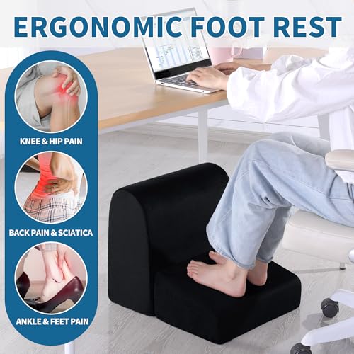 ROYALAY Adjustable Foot Rest for Under Desk, Supportive Leg Rest, Foot Stools for Under Office Desk, Ergonomic Foot Stand