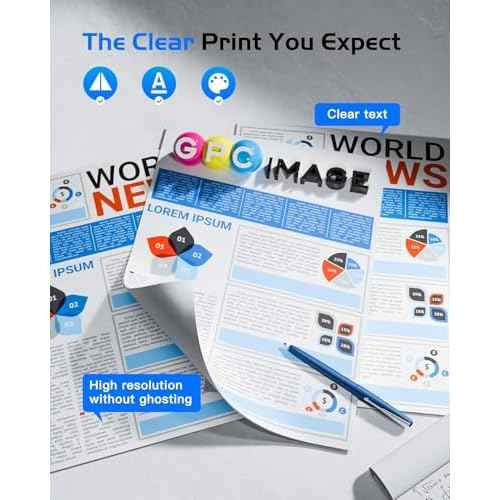 GPC Image Phaser 6510 Toner Workcentre 6515 Toner Replacement for Workcentre 6510 Toner for Xerox Phaser 6510 Toner for Xerox 6515 Toner with Chip (4 Pack, Black Cyan Magenta Yellow)